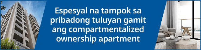 Espesyal na tampok sa pribadong tuluyan gamit ang compartmentalized ownership apartment